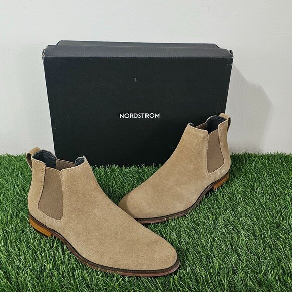 Nordstrom Lawrence Chelsea Boot - Men's Size 8M - Tan - 91112 - Picture 1 of 7